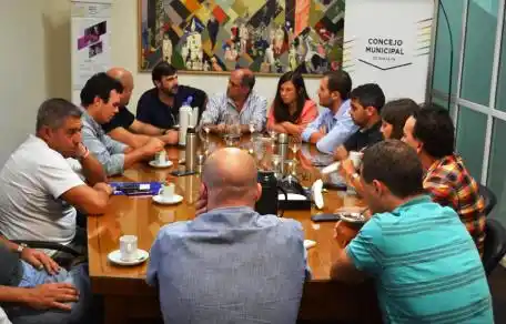 Temporal: concejales se reunieron con funcionarios municipales