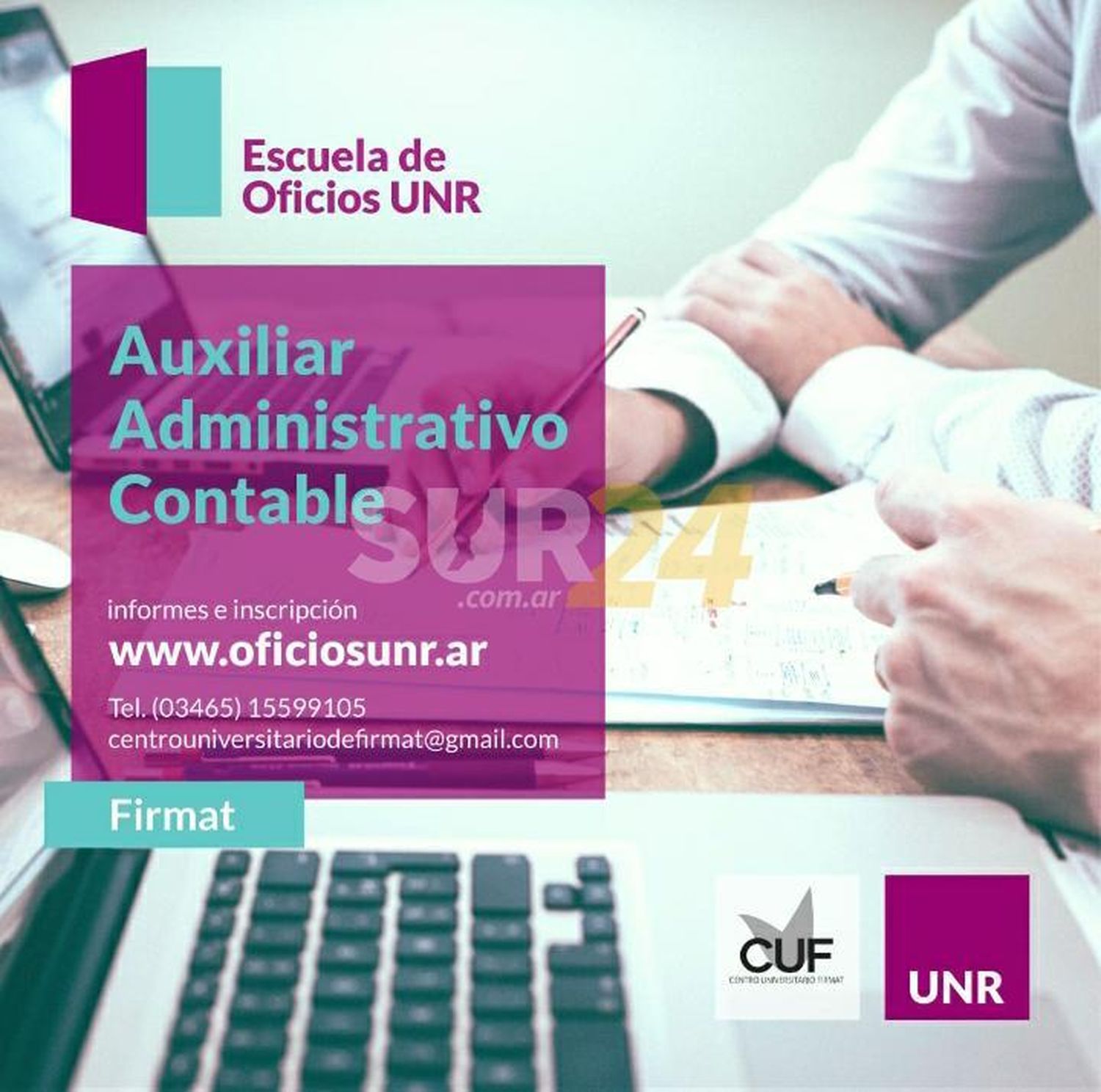 Firmat: comenzó el curso Auxiliar Administrativo Contable