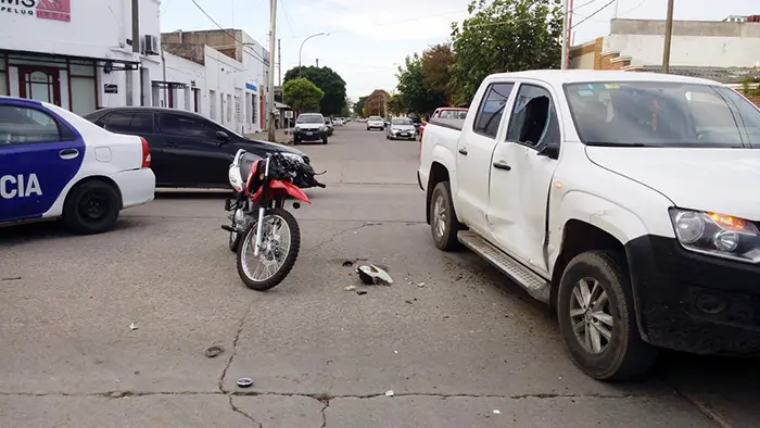 Motociclista lesionado