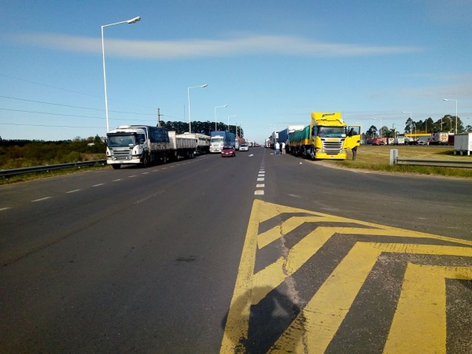 Los camioneros se manifiestan en Ceibas y en otros puntos de la provincia