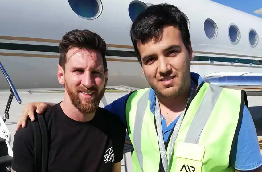 Messi llegó a Rosario junto a su familia