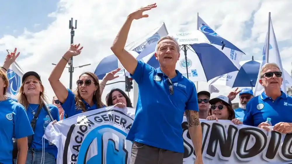 Uno de los líderes de la CGT, Jorge Sola.