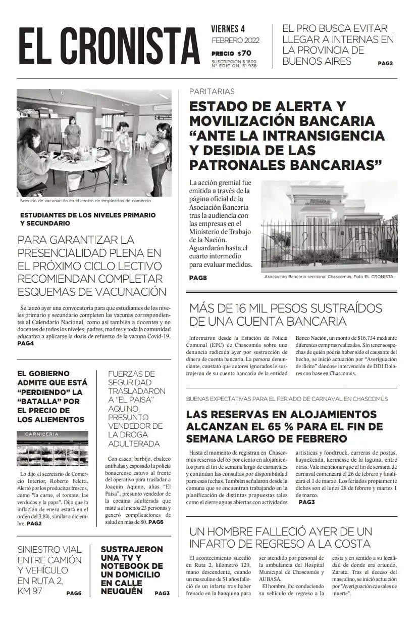 Tapa 4 de febrero 2022