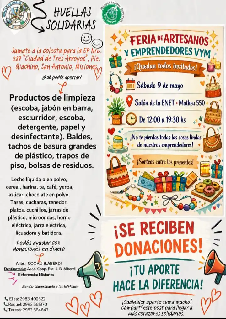 flyer feria huellas