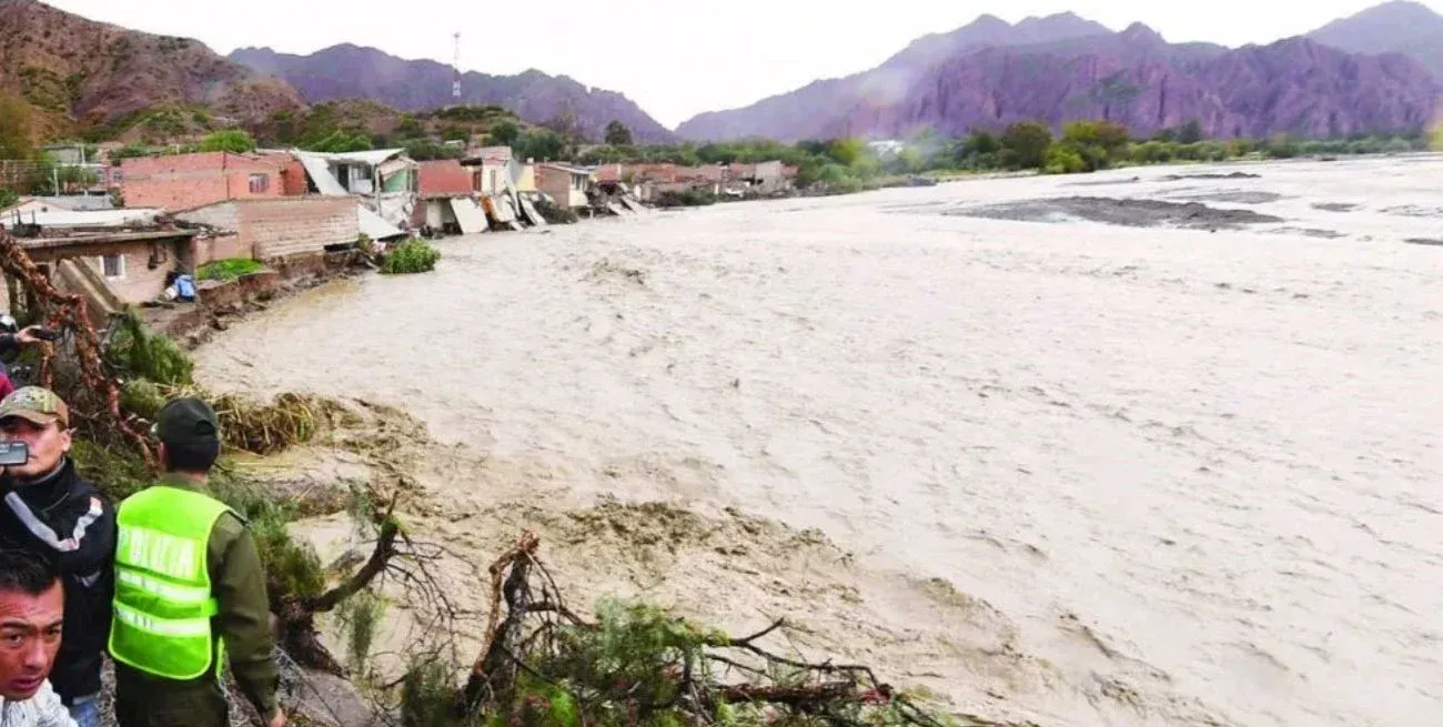 Crecida histórica del río Pilcomayo en Salta. Crédito: @davidcorreatv