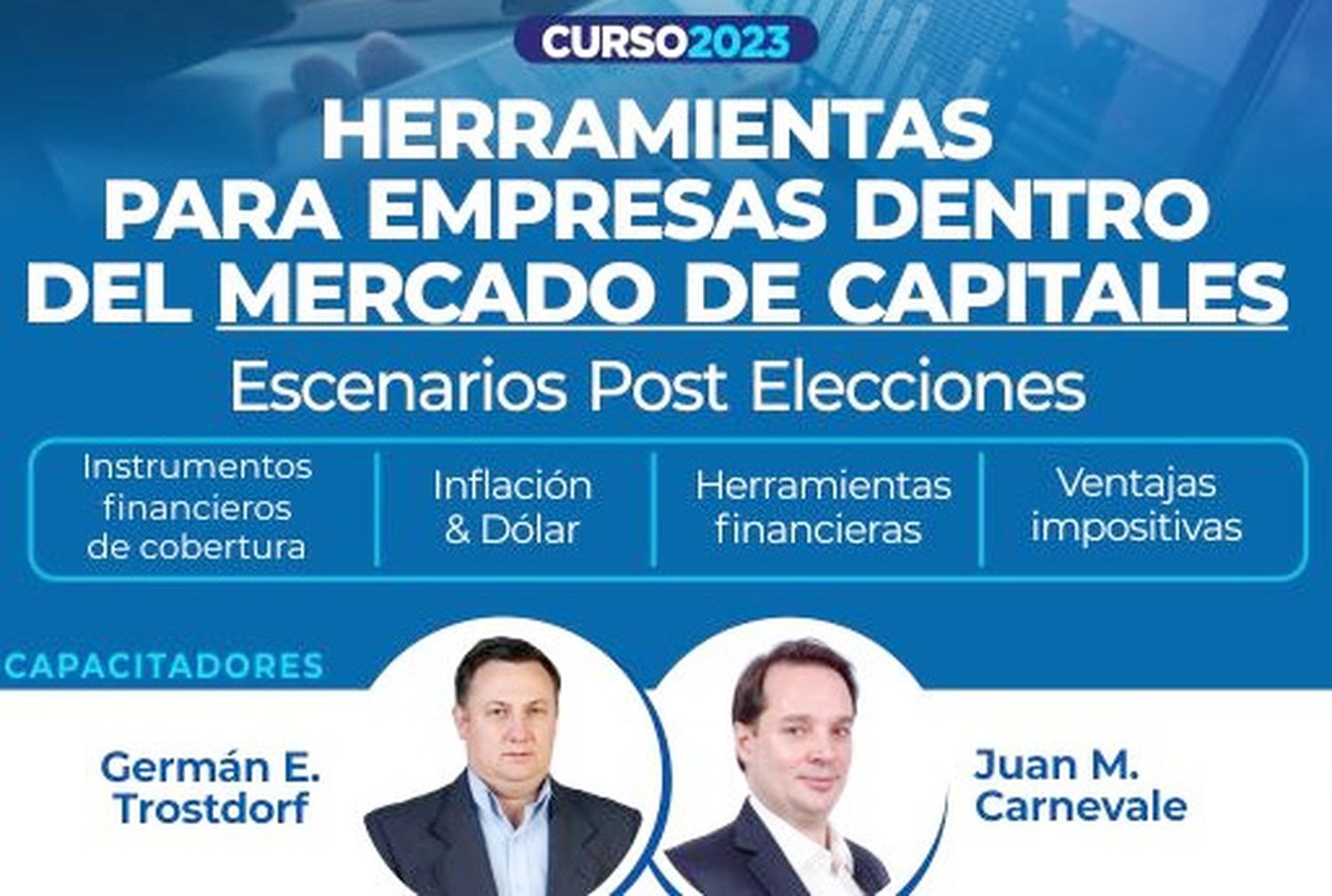 Capacitación sobre mercado de capitales, inversión y financiamiento, en el CCISC