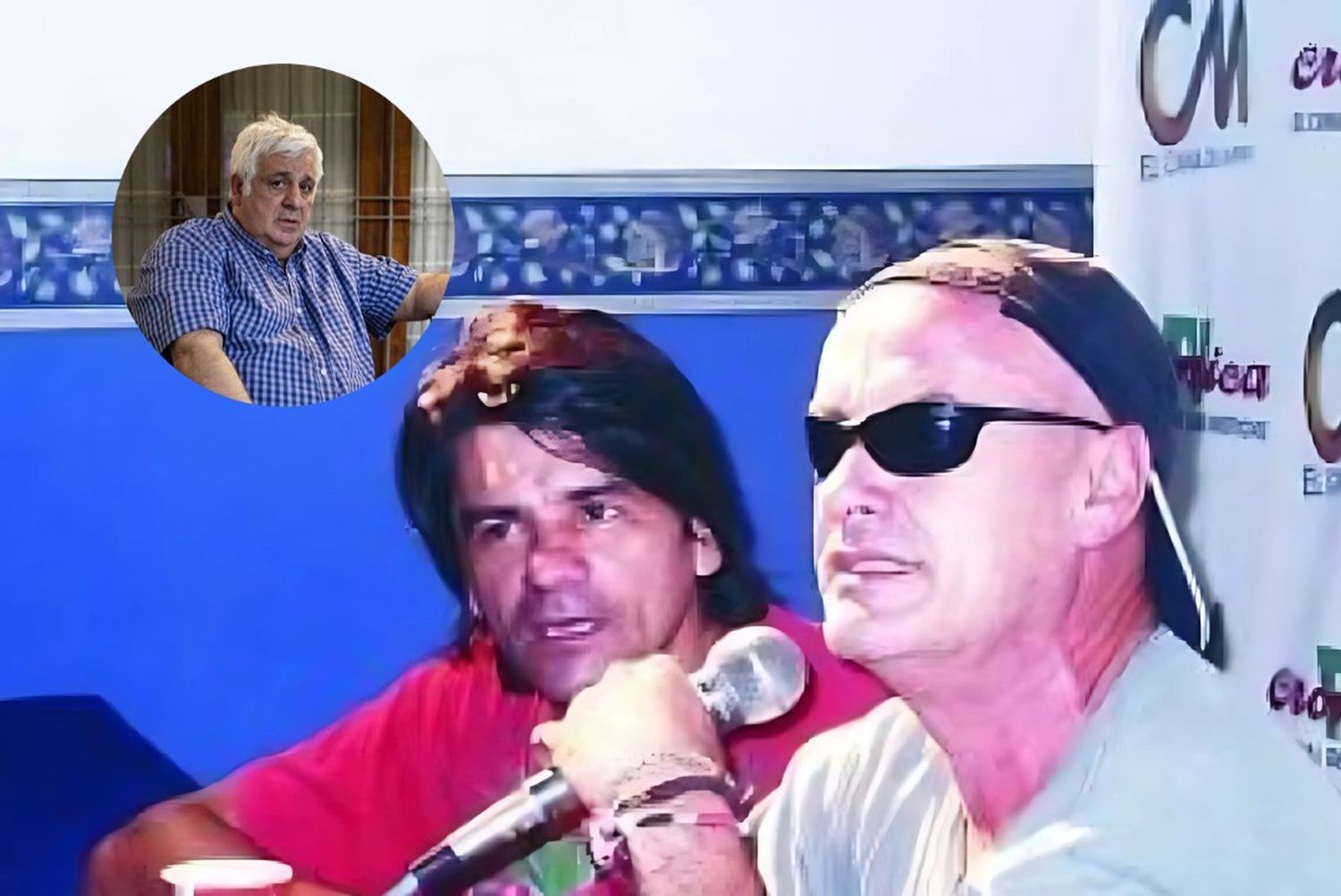 Sokol y Dafuncchio encabezaron la conferencia de prensa del San Pedro Rock 2004, cuyo show recordó Samid.