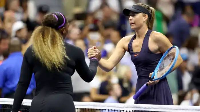 Serena Williams y María Sharapova jugaron entre sí 22 partidos a lo largo de casi dos décadas (Vía: X).