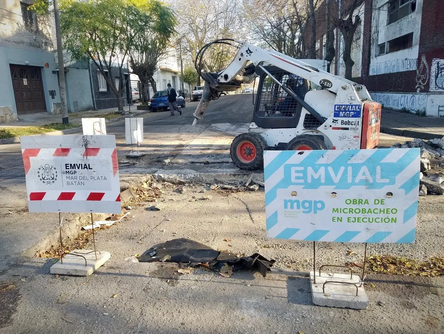 Trabajos de bacheo