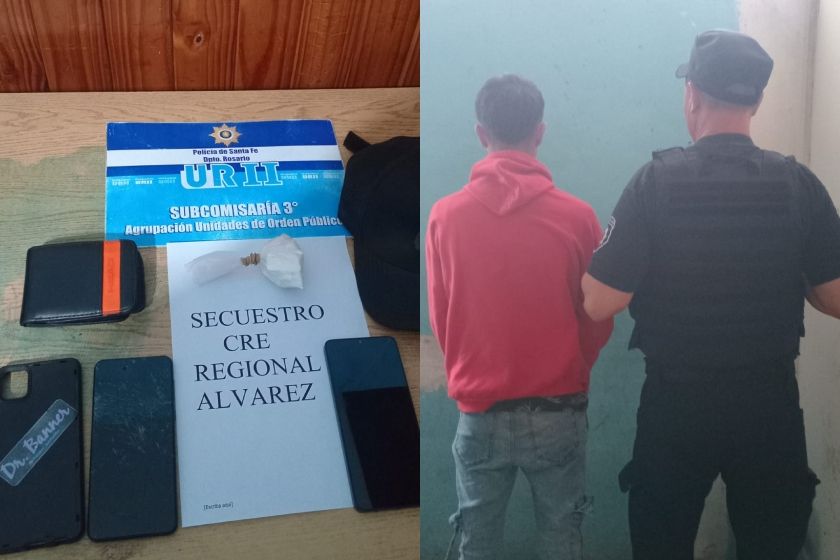 Cuatro detenidos con droga tras persecuciones por el arrebato de un celular