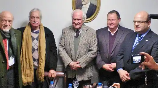 Rogel participó de un encuentro político junto a Pino Solanas