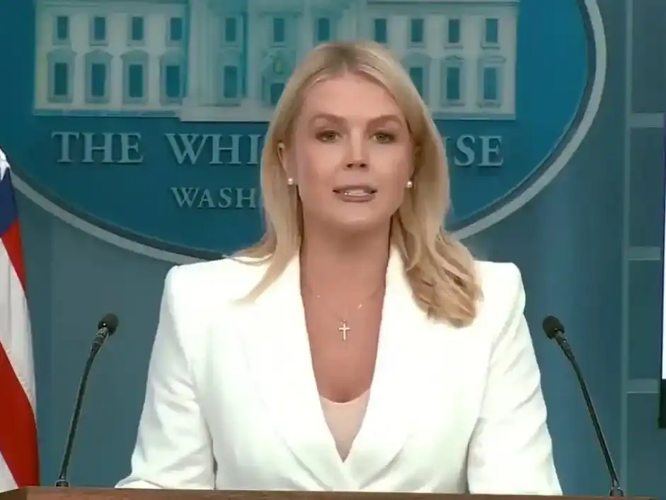 Karoline Leavitt, vocera de la Casa Blanca.