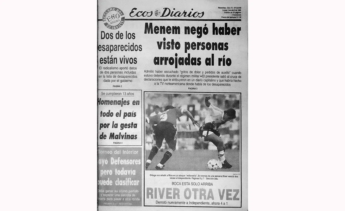 Lunes 3 de abril de 1995