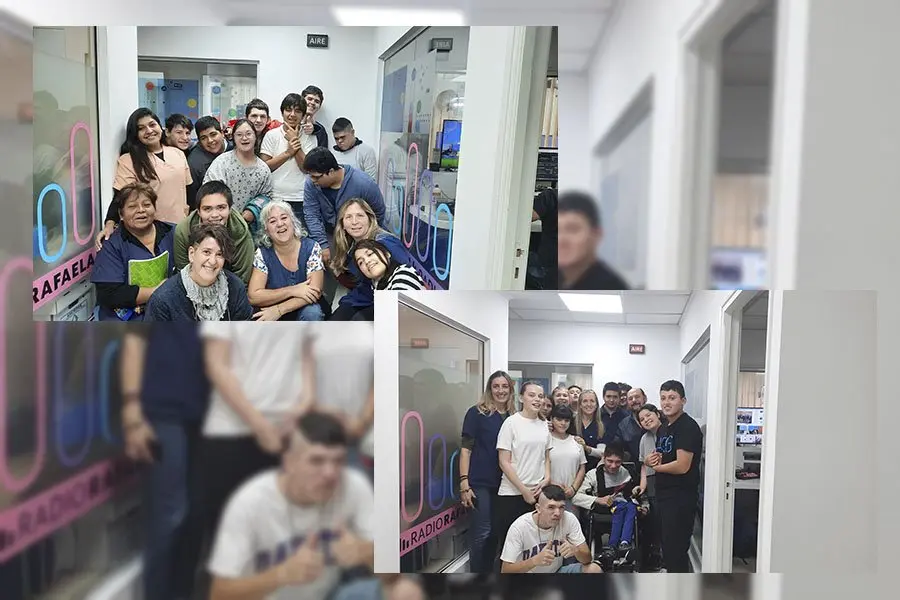 Gran día de aprendizaje: los alumnos de la Escuela Laboral visitaron los estudios de Radio Rafaela