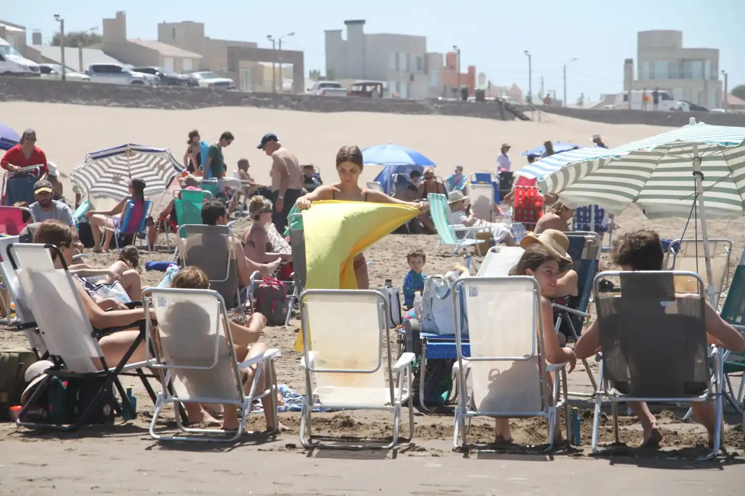 Ventoso pero agradable día en la playa