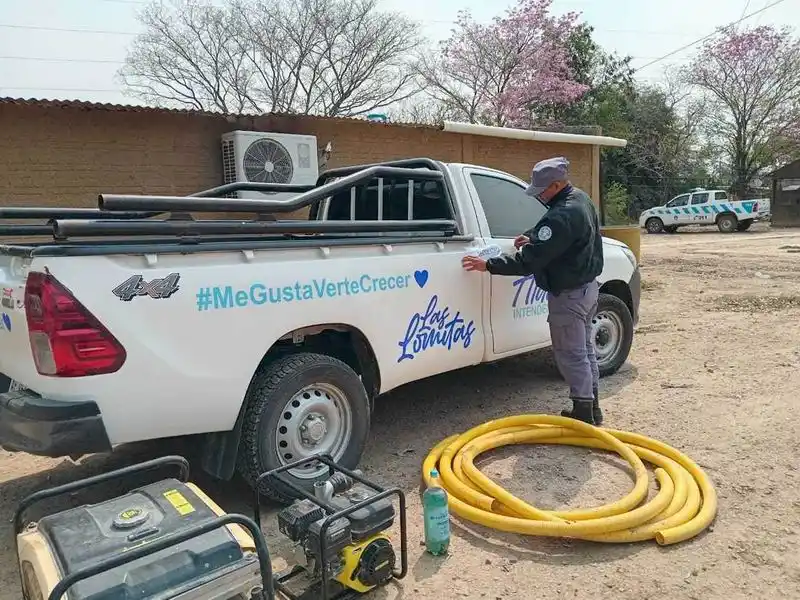 La Policía detuvo a dos hombres que intentaban 
extraer agua de una reserva para uso privado