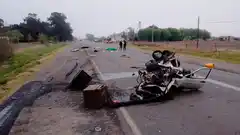 Fatal accidente: impresionante choque entre auto y “motorhome” de equipo de TC