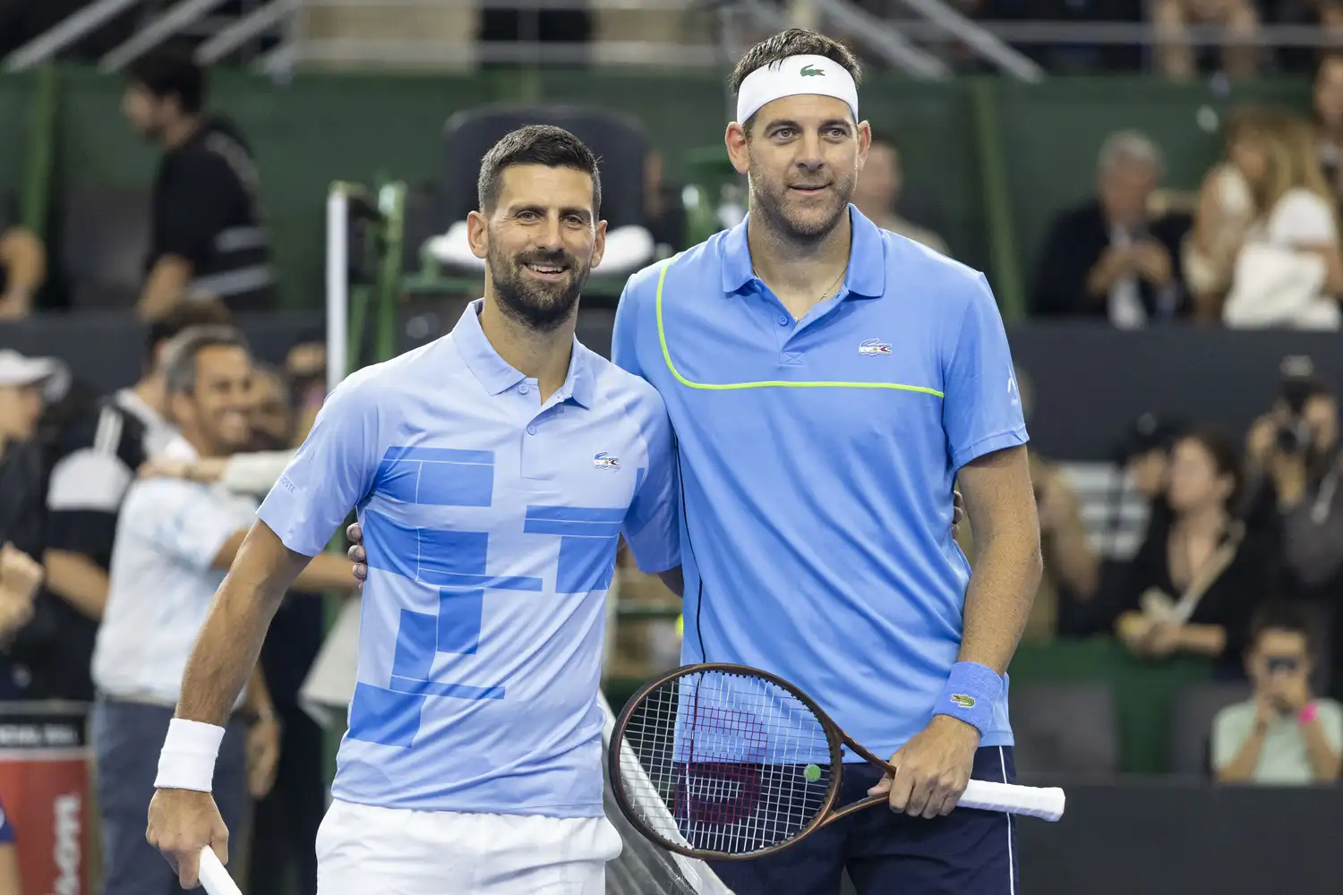 Djokovic y Del Potro, en Parque Roca.