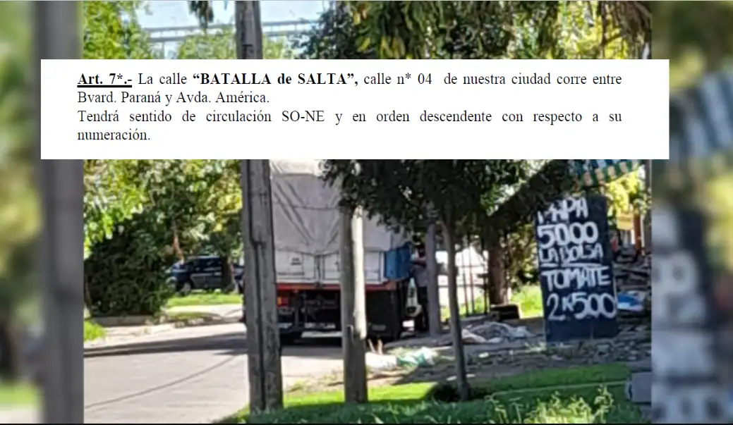 salta en contramano ordenanza