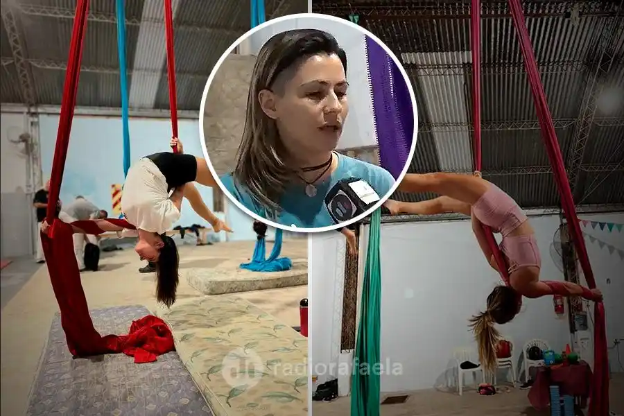 Conociendo una escuela de acrobacias aéreas de Rafaela: "Es cuestión de animarse y venir a probar”