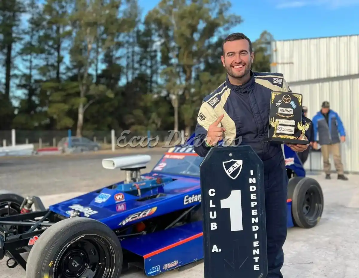 Matías Álvarez tras la 'pole' en la jornada del sábado. Hoy se impuso en la final de Mar y Sierras 'A'