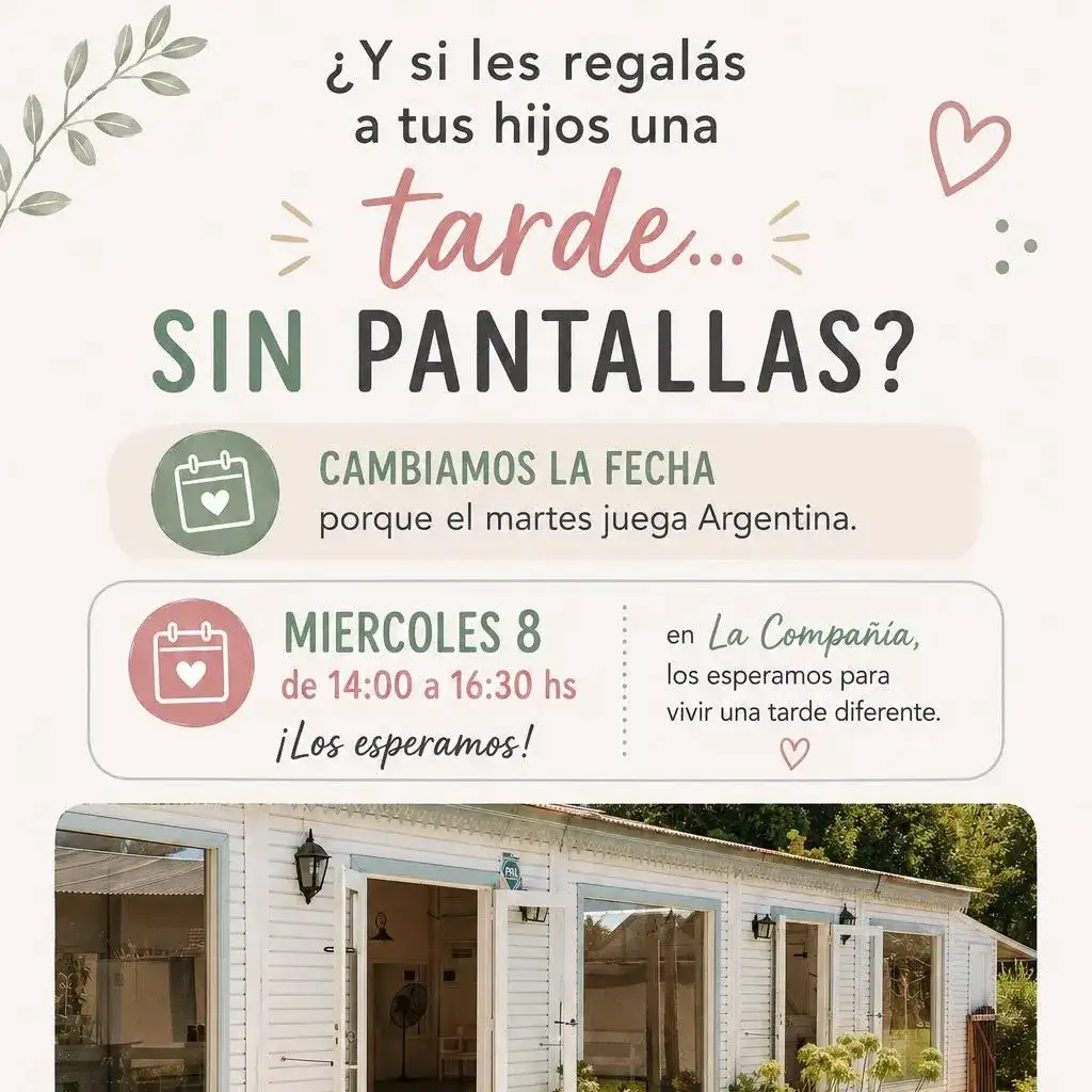 Una tarde para desconectarse de las pantallas y dar lugar a la creatividad