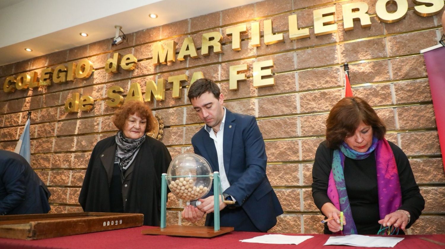 Matías Figueroa Escauriza en el acto del sorteo.