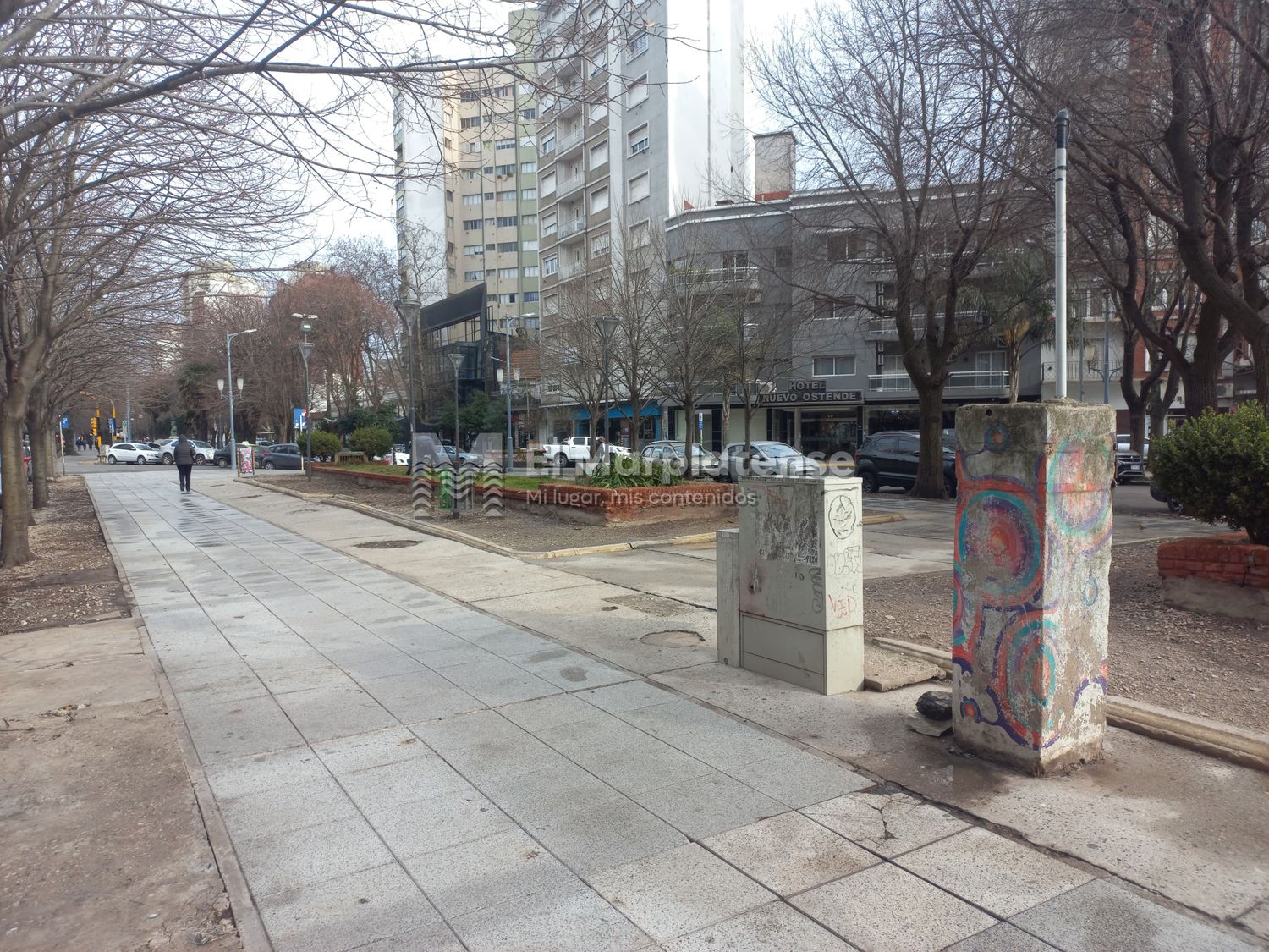 Así se ve la plaza sin las estructuras retiradas.