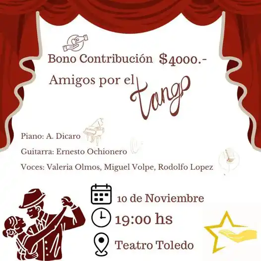 Show de tango a beneficio de la Cooperadora