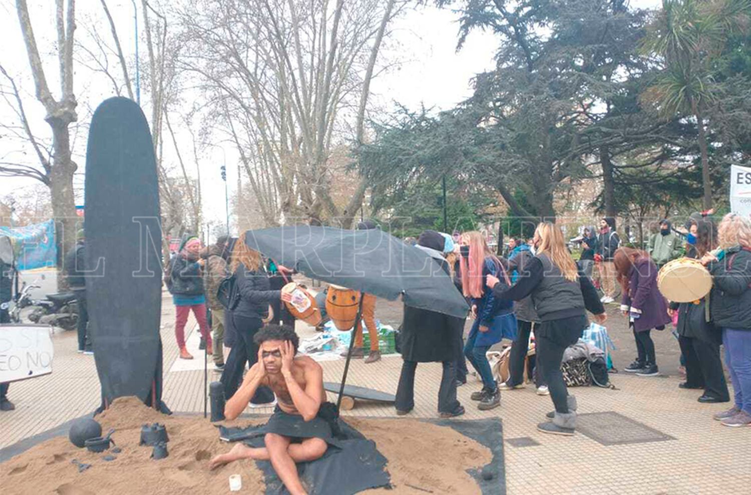 Movilización contra la exploración de petróleo en Mar del Plata