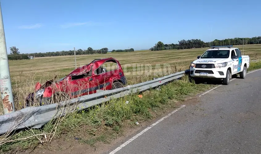 Trasladaron a los heridos en un vuelco