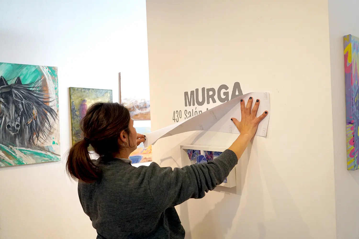 Últimos detalles. De la exposición