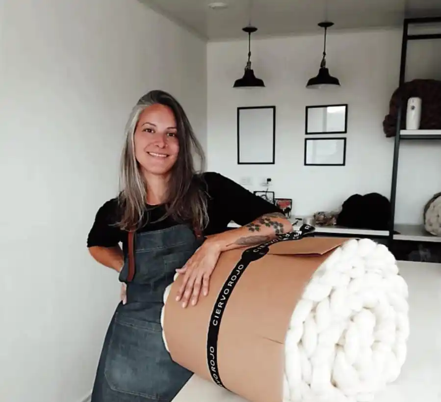 CIERVO ROJO: mantas nórdicas hechas en Tandil