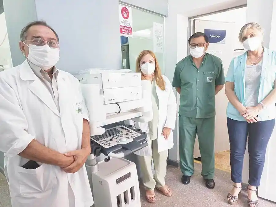 Hospital Central: nuevo ecógrafo 
ya funciona en terapia intensiva