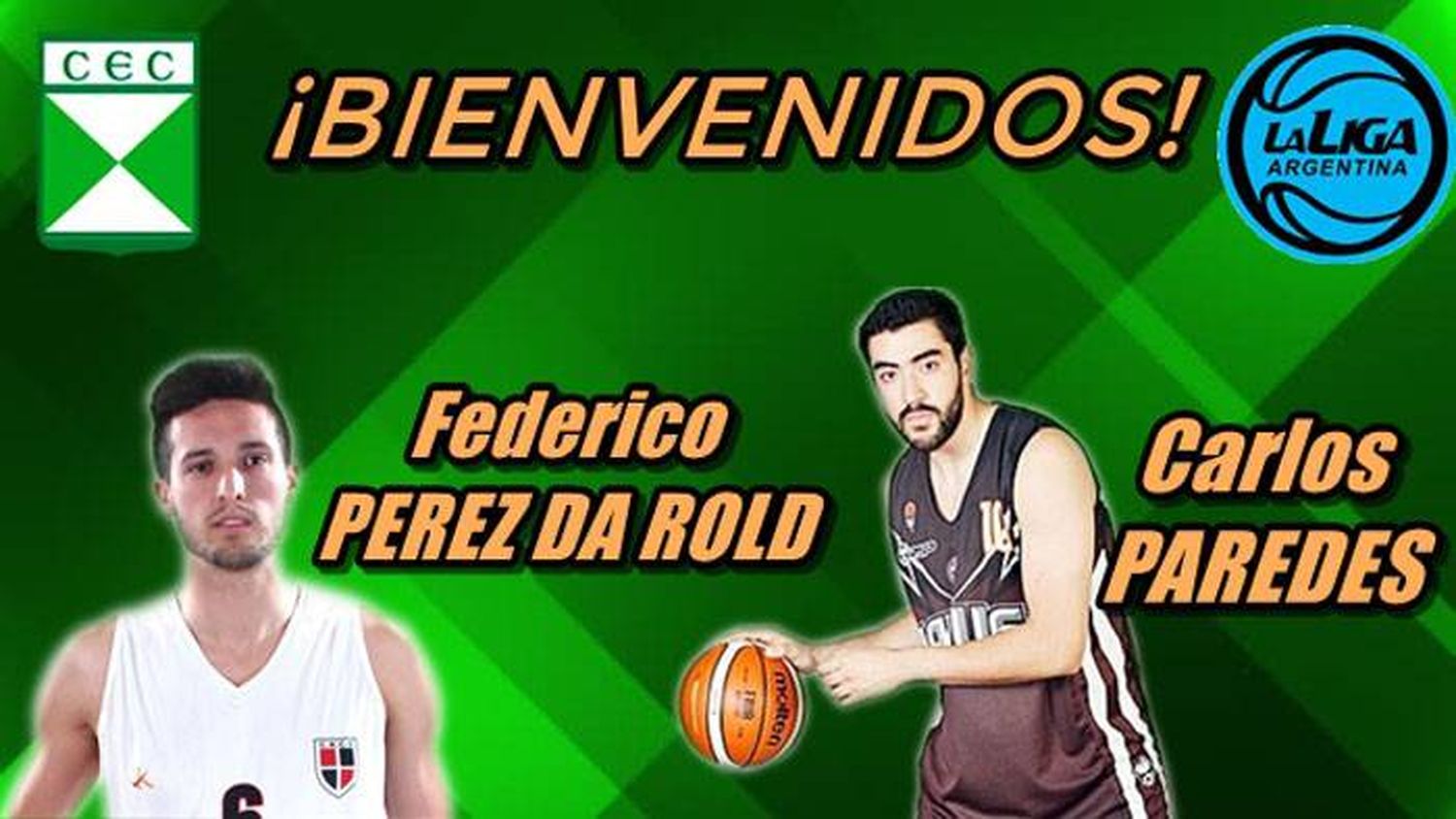 Bienvenidos Federico Perez Da Rold y Carlos Paredes