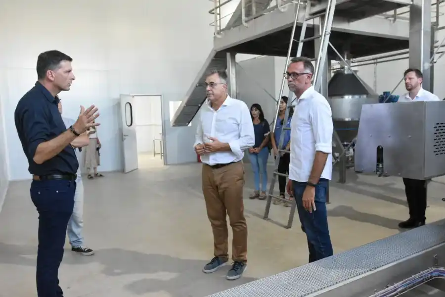 Castellano, Peiretti y Javier Pellegrini, socio gerente de Food Solutions