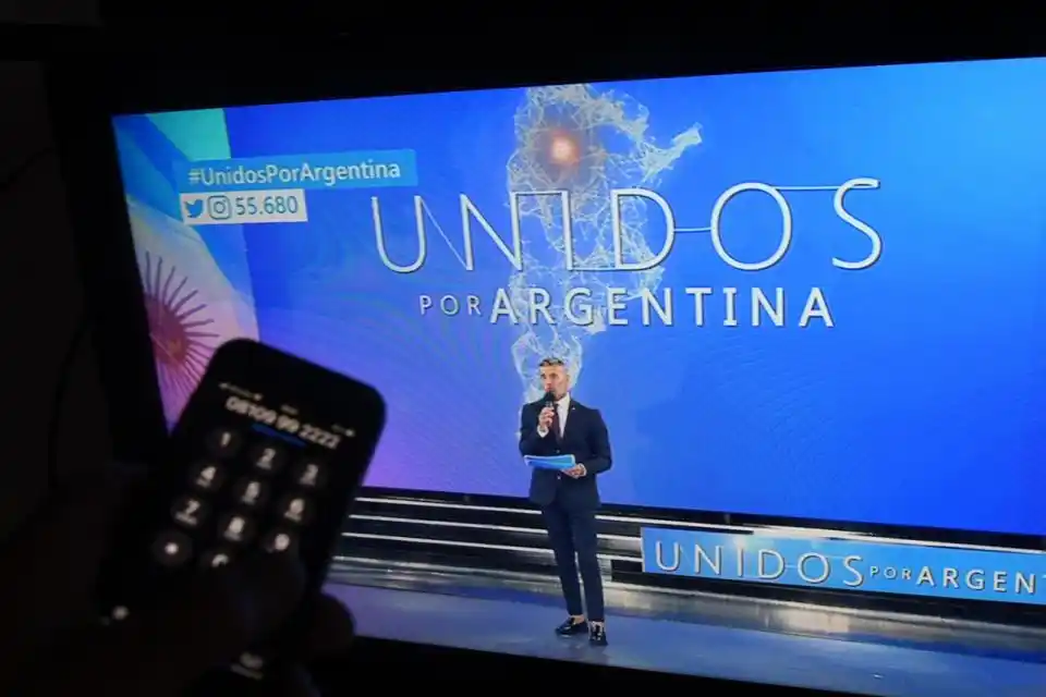 Inédito maratón de TV "Unidos por Argentina" reunió casi 88 millones de pesos 