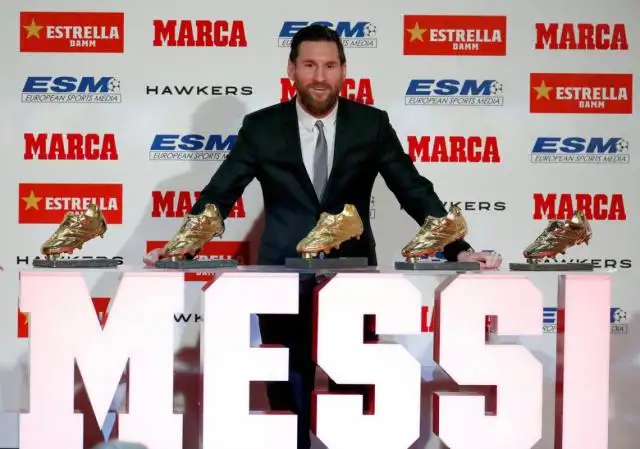 Lionel Messi recibió su quinta Bota de Oro con agradecimiento inclusivo

