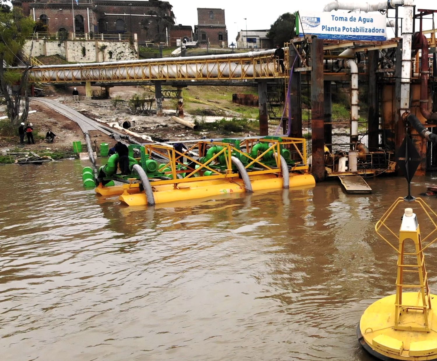 ASSA intensifica acciones para la producción de agua potable frente a la bajante del río Paraná