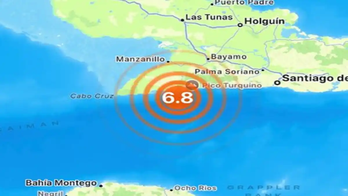 SISMO de magnitud 6,8 sacude sureste de Cuba: NO HAY alerta de TSUNAMI