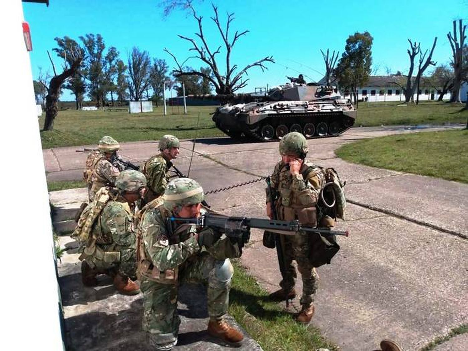 Ejercitaciones del Regimiento de Caballería de  Tanques 7 de Chajarí