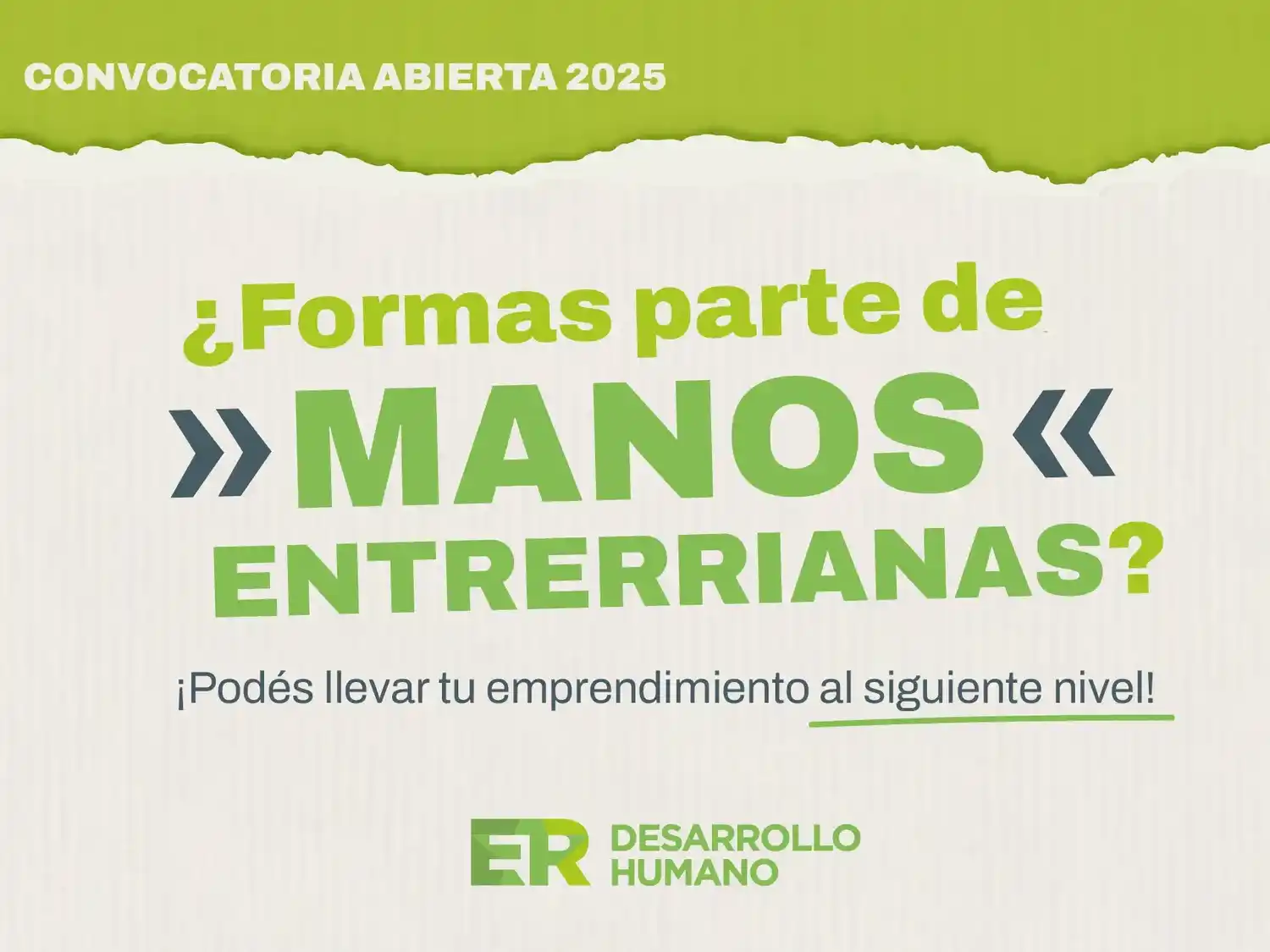 Abren convocatoria para financiar emprendimientos de Manos Entrerrianas
