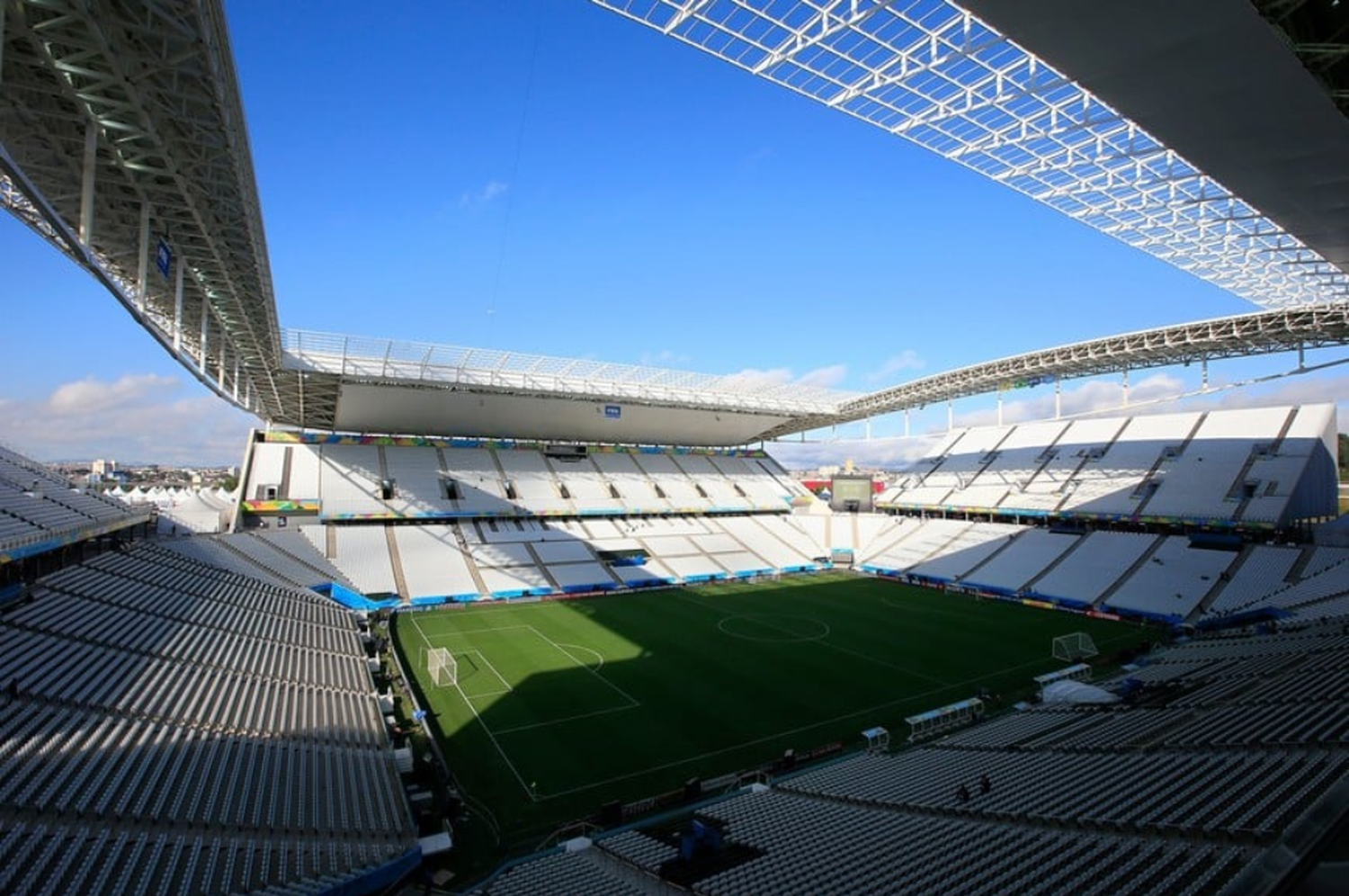 El Corinthians Arena de Sao Paulo, donde será el partido.