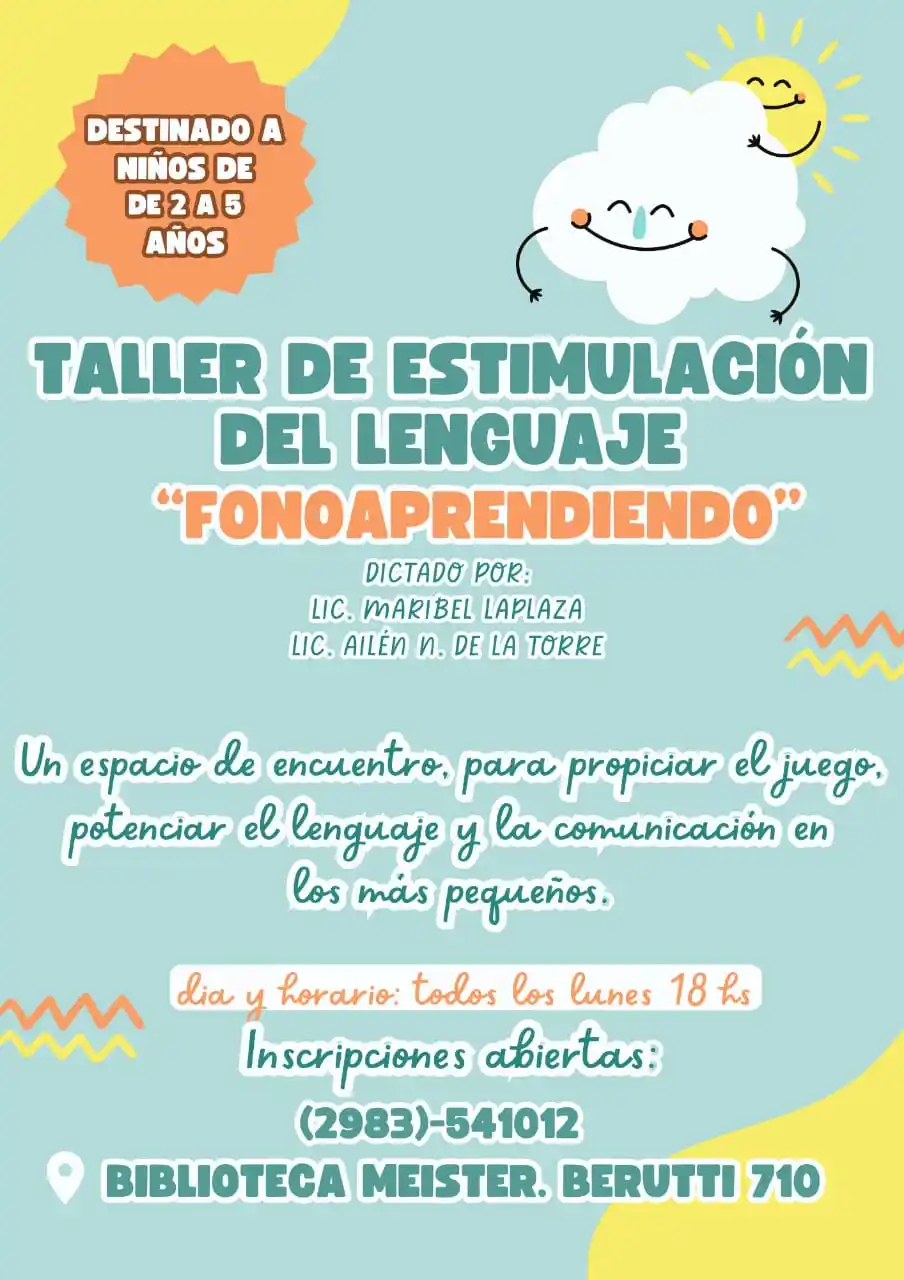Taller de estimulación del lenguaje para niños de 2 a 5 años