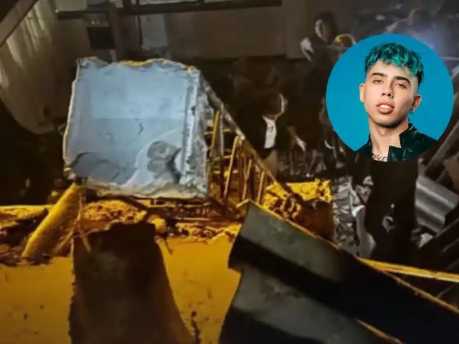 una estructura del lugar cedió durante los hechos