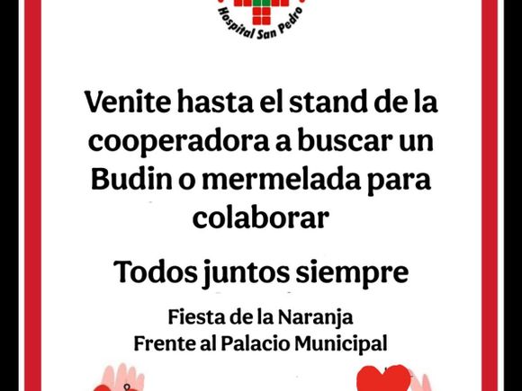 Invitan a comprar productos y colaborar con el Hospital Emilio Ruffa