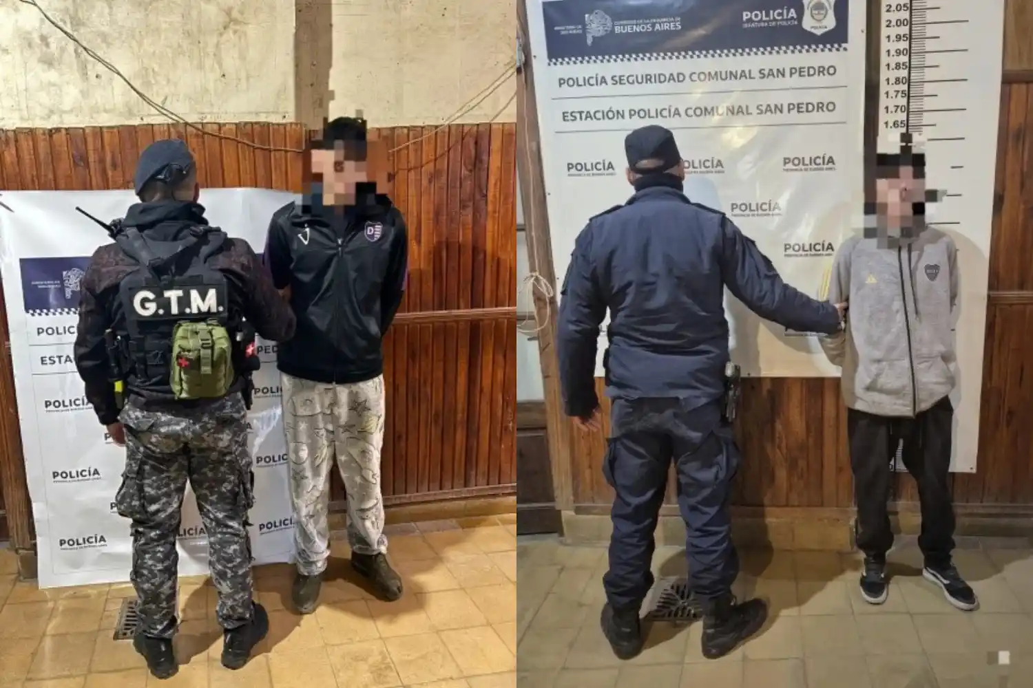 Los aprehendidos fueron trasladados a la Comisaría.