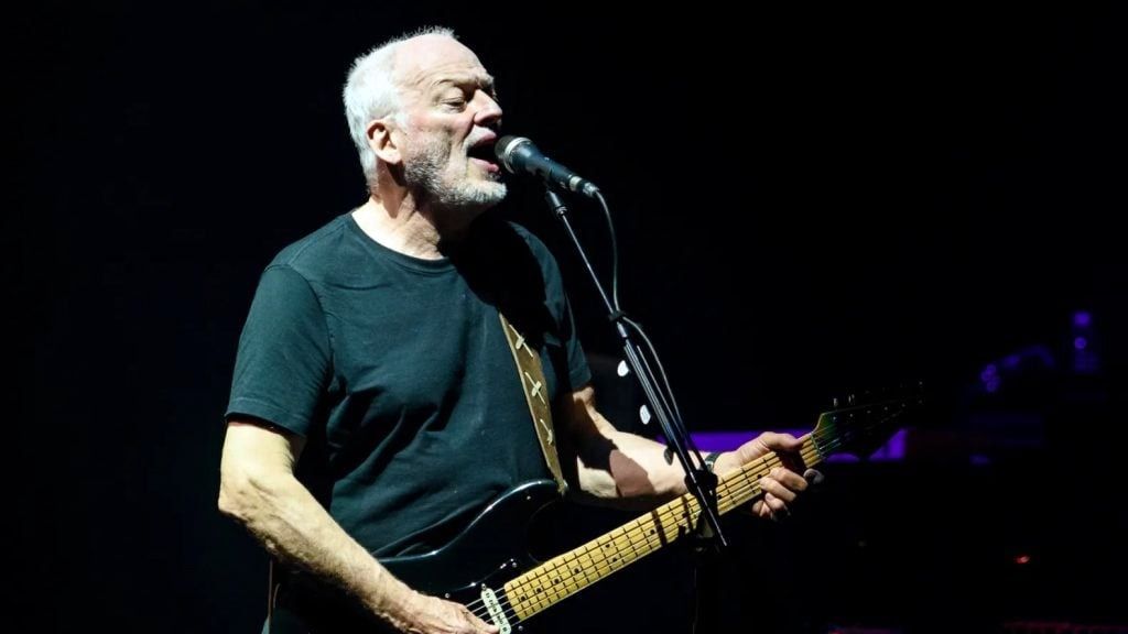 David Gilmour en concierto.