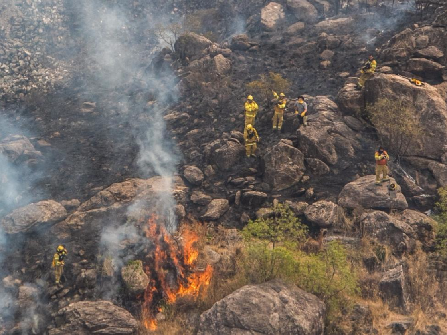 Falleció el hombre gravemente quemado en los incendios de La Cumbre