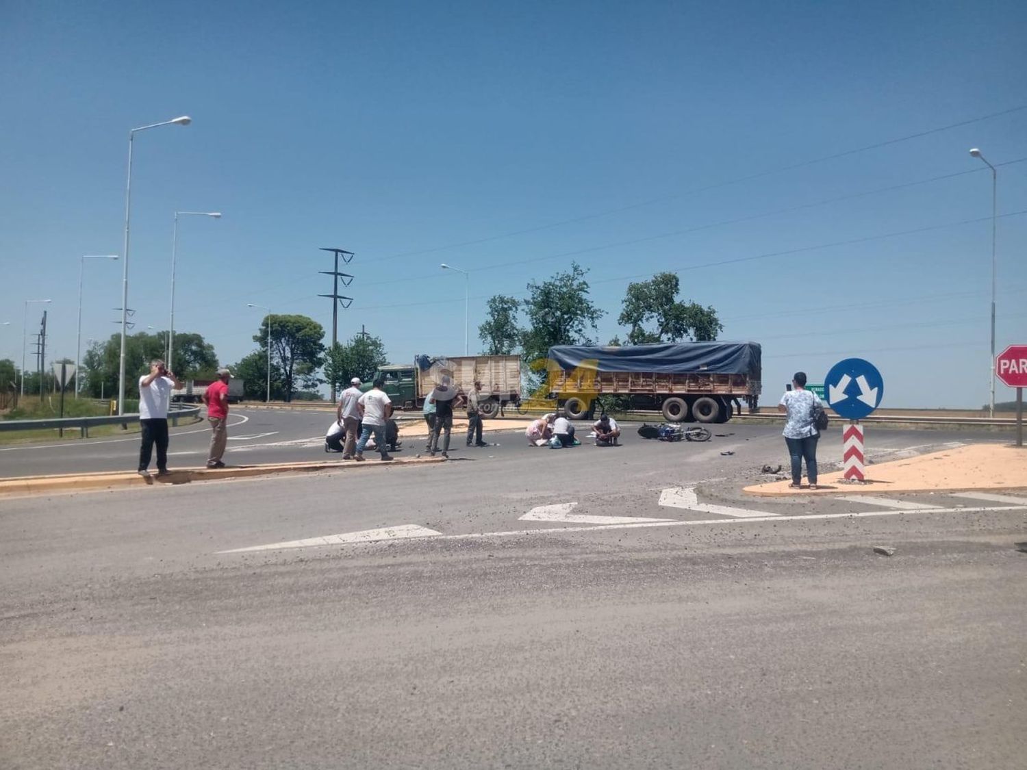 Fuerte accidente en el acceso al Parque Industrial de Venado Tuerto